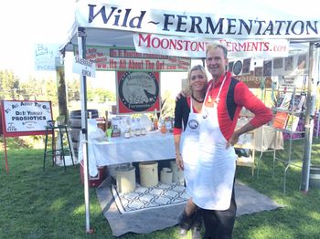 He had a nice corner of the booth all to himself, and with a fab view!