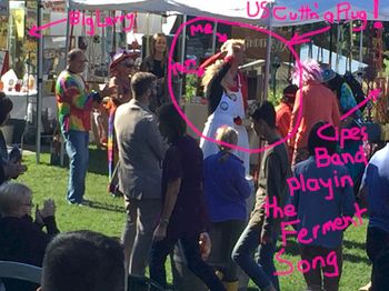 The Ferment Song

"I like to eat fermented foods every day,
They get me going, keep me feeling okay,
They help assimilate nutrients from food that I chew,
So I have energy to go out and play.

I'll have a snack of some pickles and cheese,
And if I'm asking, I remember to say please,
It is a simple fact there are some major advantages,
To making Sauerkraut from these cabbages.

There are billions of beneficial bacteria,
Floating around in my tummy,
Ain't it so nice to know,
The foods I eat to keep me healthy are yummy.

Like kefir miso kombucha or kimchi,
They rock and roll me, yeah they fill me with glee,
It's no surprise I love my sourdough rye,
I treasure microbiologic diversity,
Yeah Yeah!"

Great lyrics Ari Cipes! Bravo! It was such an incredible surprise for us! We
danced with glee!