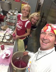 Nothing but clean utensils touched anything.
The jokes…maybe not so clean!