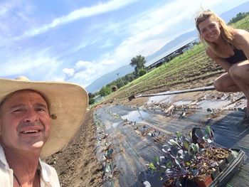 Planting first cabbages