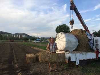 Found some rolls of silage from Armstrong way