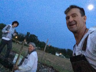 Moonplanting… With fellow Garden Knome & Favorite Youngest Son Adam