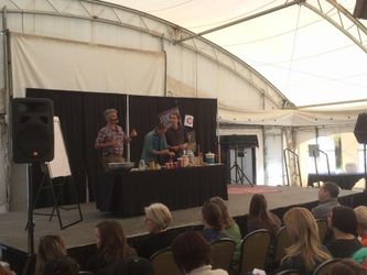 During the “Kraut Off” contest Sandor identified our kimchi “thumbs up and NOT
for the light hearted” (SPICY). And because Sandor is who he is, EVERYONE won
who entered!