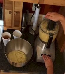 Process veggies into sauce