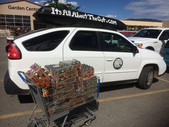 Part of the Moonstone/AllAboutThe Gut fleet of vehicles. Out on a Jar run. Yup,
its cheaper to buy special jars, but nobody will reuse them as much as good old
Mason!