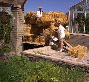 One client decided to try mulch in mid summer after weeding for 56 hours a week.
Straw works. Leaves are better & FREE!