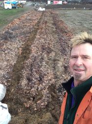 The new Ferment Farm has straw pathways from the recycled old one